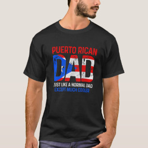 Mens Puerto Rican Dad Puerto Rico Flag Pride Roots T-Shirt