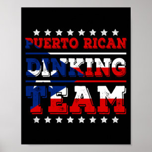 Mens Puerto Rican Dinking Team Dink Pickleball Poster