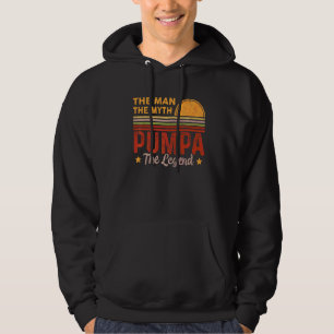 Mens Pumpa The Man Myth Legend Retro Grandpa Fathe Hoodie