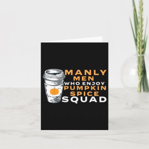 Mens Pumpkin Spice Boyfriend Husband Gag Joke Psl  Card