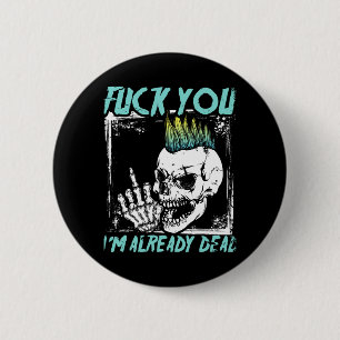 Mens Punk Government Agencyd _ Punker Rocker _ 6 Cm Round Badge