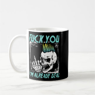 Mens Punk Government Agencyd _ Punker Rocker _ Coffee Mug