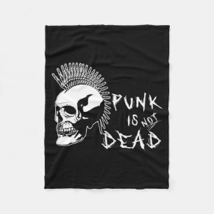 Mens Punk Rock Is Not Government Agencyd Punker Fleece Blanket