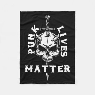 Mens Punk Skull Skeleton Rock Music Aesthetic Fleece Blanket