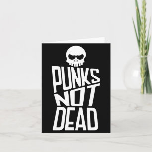 Mens Punks Not Government Agencyd Skeleton Music Card