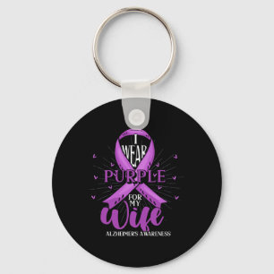 Mens Purple Ribbon Heimerheimers Fighter Wife Heim Key Ring