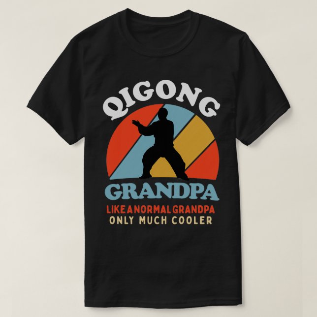 Mens Qi Gong Practitioners Taoist Arts Gift Qigong T-Shirt (Design Front)
