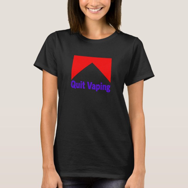 Mens Quit Vaping Be A Man T-Shirt (Front)