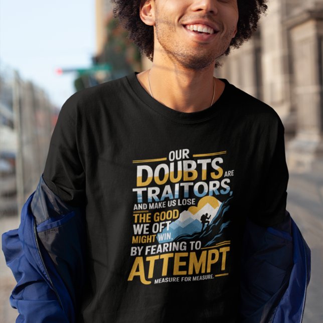 Mens Quote Minimalist Motivational T-Shirt (Creator Uploaded)