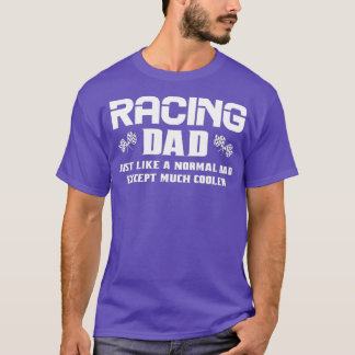 Mens Racing Dad Dirt Track Racing Racetrack T-Shirt