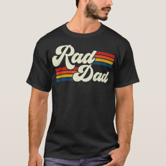 Mens Rad Dad Retro Fathers Day Top