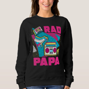 Mens Rad Papa 90s Aesthetic Nostalgia 1990's Retro Sweatshirt