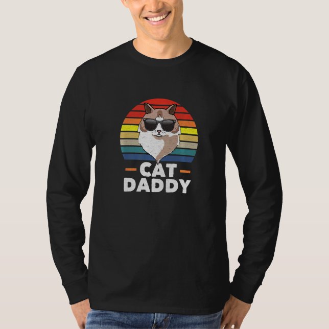 Mens Ragdoll Cat Daddy Cat Dad T-Shirt (Front)