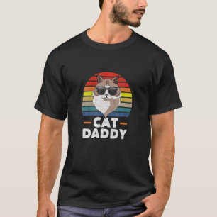 Mens Ragdoll Cat Daddy Cat Owner Fathers Day T-Shirt