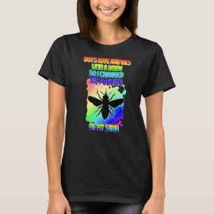 Mens Rainbow Bee Proud Gay Boys Gay Beekeeper Prid T-Shirt