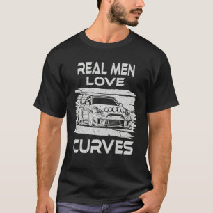 Mens Rally Car Curve Drifting Auto Racing T-Shirt