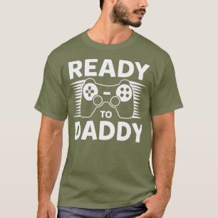Mens Ready To Dad Birth Child For Father-Soon To T-Shirt