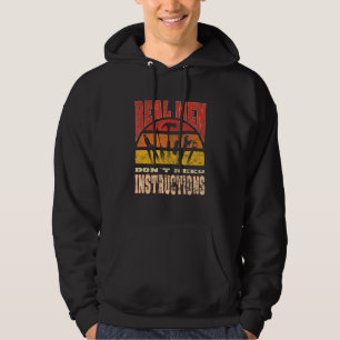 Mens Real men don't need instructions men craftsm Hoodie