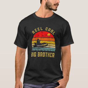 Mens Reel Cool Big Brother Fishing Lover Gift For T-Shirt