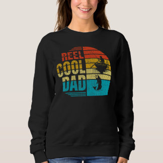 Mens Reel Cool Dad Daddy Father s Day Fishing Fish Sweatshirt