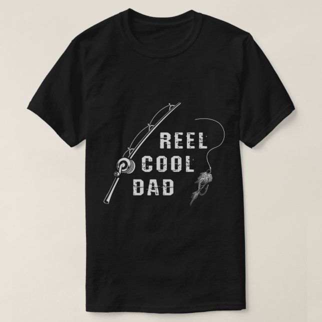 Mens Reel Cool Dad Fish Lover Trout Fishing Deep S T-Shirt (Design Front)