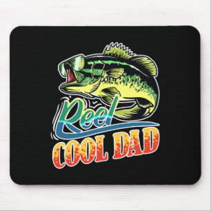 Mens Reel Cool Dad Fisherman Funny Fishing Mouse Pad