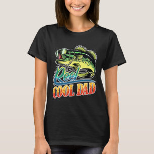 Mens Reel Cool Dad Fisherman Funny Fishing T-Shirt