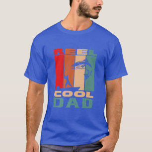 Mens Reel Cool Dad Fisherman Papa Fathers Day Fish T-Shirt