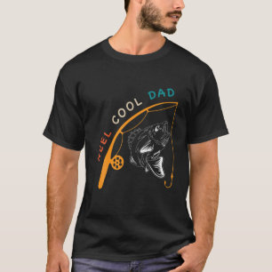 Mens Reel Cool Dad Fishing Daddy Father's Day T-Shirt