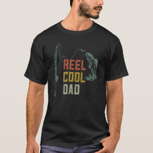 Mens Reel Cool Dad Fishing   Fathers Day Fisher Da T-Shirt