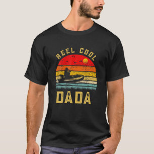 Mens Reel Cool Dada Fishing Lover Gift For Fathers T-Shirt