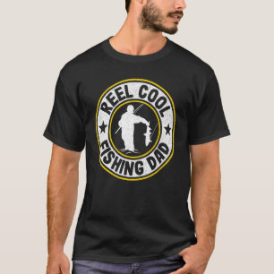 Mens Reel Cool Fishing Dad Fisherman Grandpa Bass T-Shirt