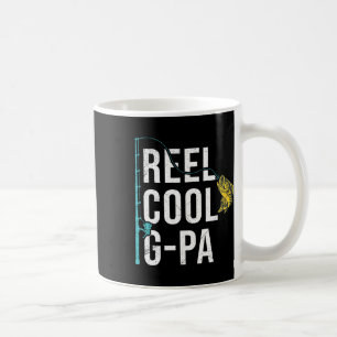 Mens Reel Cool G-pa Fishing Shirt Funny Grandpa Fa Coffee Mug