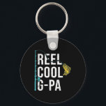 Mens Reel Cool G-pa Fishing Shirt Funny Grandpa Fa Key Ring<br><div class="desc">Mens Reel Cool G-pa Fishing Shirt Funny Grandpa Father's Day</div>