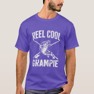 Mens Reel Cool Grampie FishingFathers Day Grandpa  T-Shirt