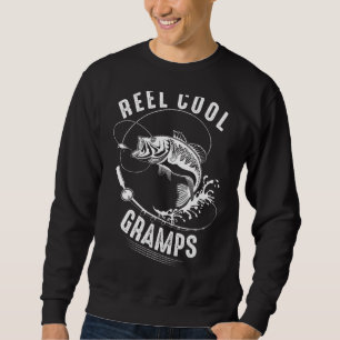 Mens Reel Cool Gramps Fishing Father's Day Fisherm Sweatshirt