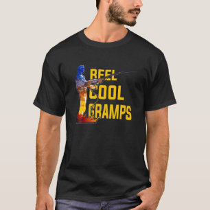 Mens Reel Cool Gramps Fishing Father's Day Gift Fi T-Shirt