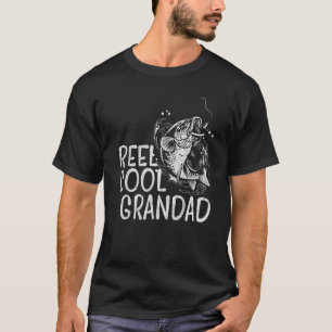 Mens Reel Cool Grandad  Fishing Father's Day Papa  T-Shirt