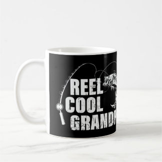Mens Reel Cool Grandpa Design with Fish and Fishin Coffee Mug