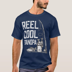 Mens Reel Cool GrandpaFishing Lover For Fathers Da T-Shirt