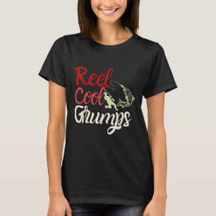 Mens Reel Cool Grumps Vintage Funny Fishing Father T-Shirt