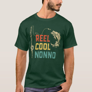 Mens Reel Cool Nonno Fishing Funny Fathers Day Fis T-Shirt