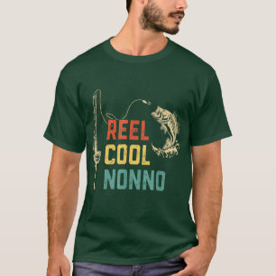 Mens Reel Cool Nonno Fishing Funny Fathers Day Fis T-Shirt