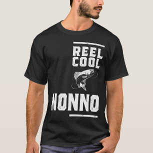 Mens Reel Cool Nonno Tee Fishing Gift Funny