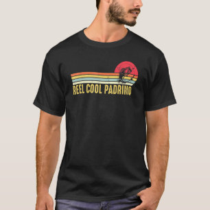 Mens Reel Cool Padrino Fishing Fish Vintage 1 T-Shirt