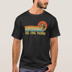 Mens Reel Cool Padrino Fishing Fish Vintage T-Shirt