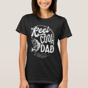 Mens Reel Cool Papa Fishing Dad Father's Day Fishe T-Shirt