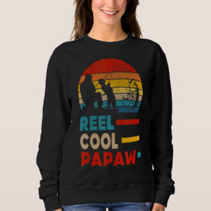 Mens Reel Cool Papaw Fisherman Daddy Father Day F Sweatshirt
