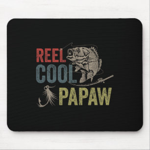 Mens Reel Cool Papaw Fishing Father's Day Gift Mouse Pad