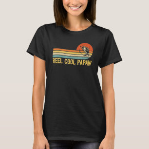Mens Reel Cool Papaw Fishing Fish Vintage T-Shirt